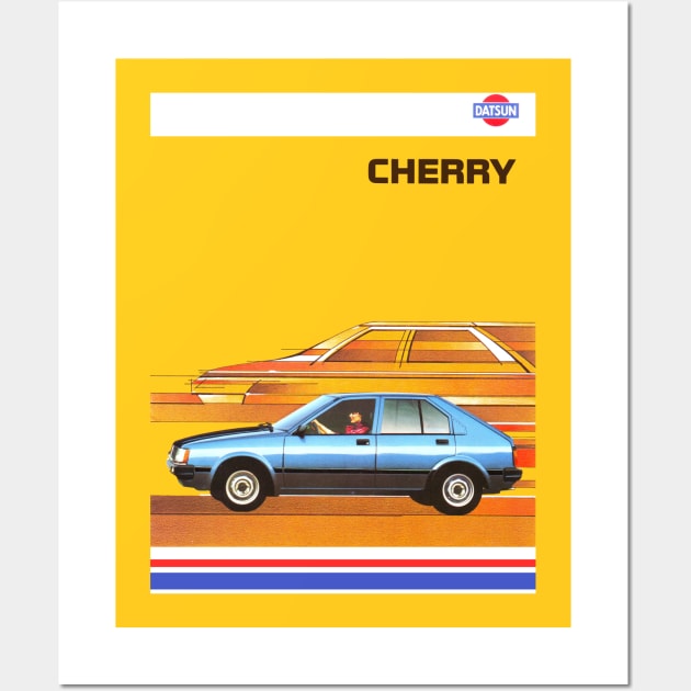 DATSUN CHERRY - brochure Wall Art by Throwback Motors